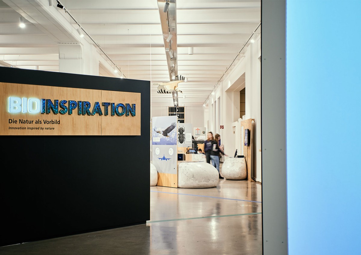 Eingangsbereich der Ausstellung "BioInspiration": Eingangsbereich der Ausstellung "BioInspiration"