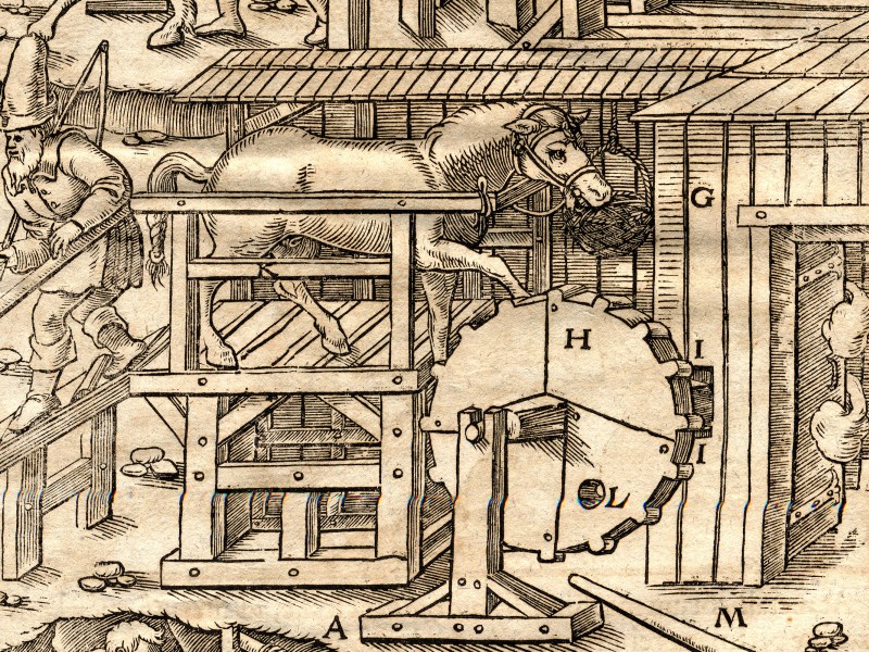 From: Georgius Agricola, De re metallica libri XII., Basel, 1621: From: Georgius Agricola, De re metallica libri XII., Basel, 1621